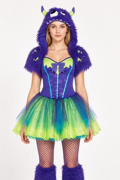 Monster Costume with Horns and a Full Skirt