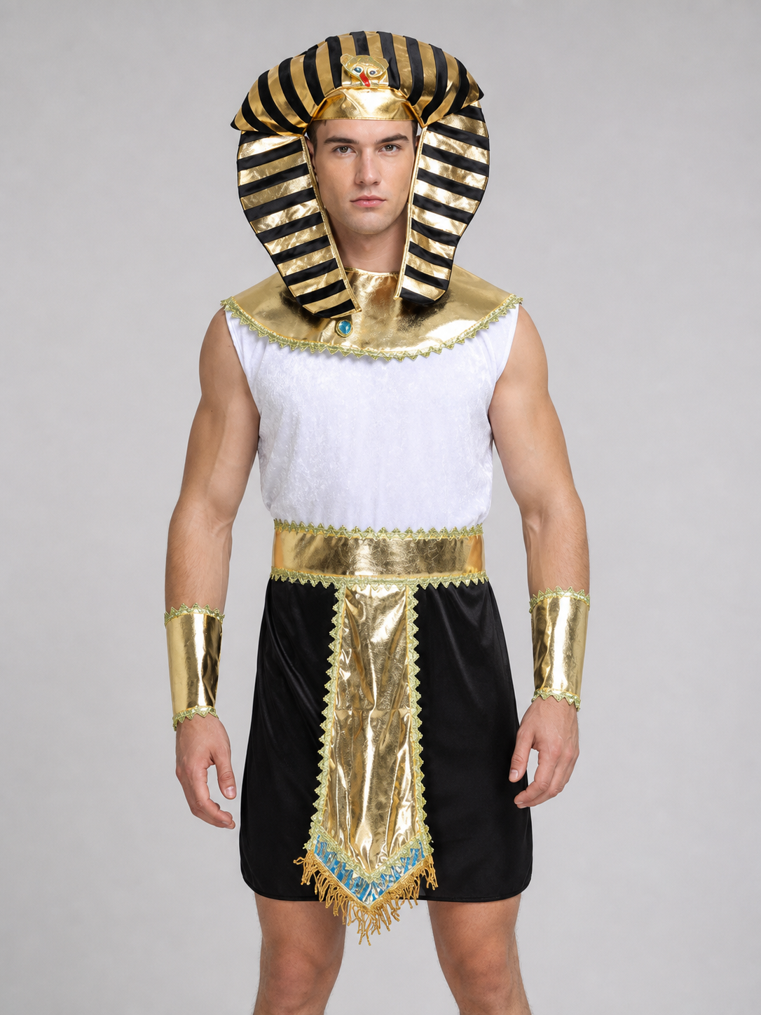 Ancient Egyptian-Style Pharaoh Costume for Parties