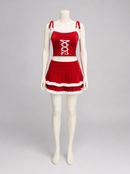 Christmas Cosplay Costume: Top and Skirt