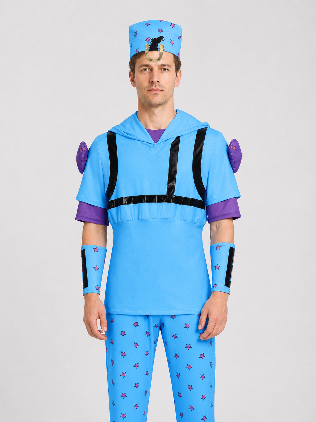 Johnny Joestar Cosplay Costume Set with Hat Costume Headwear detail 3