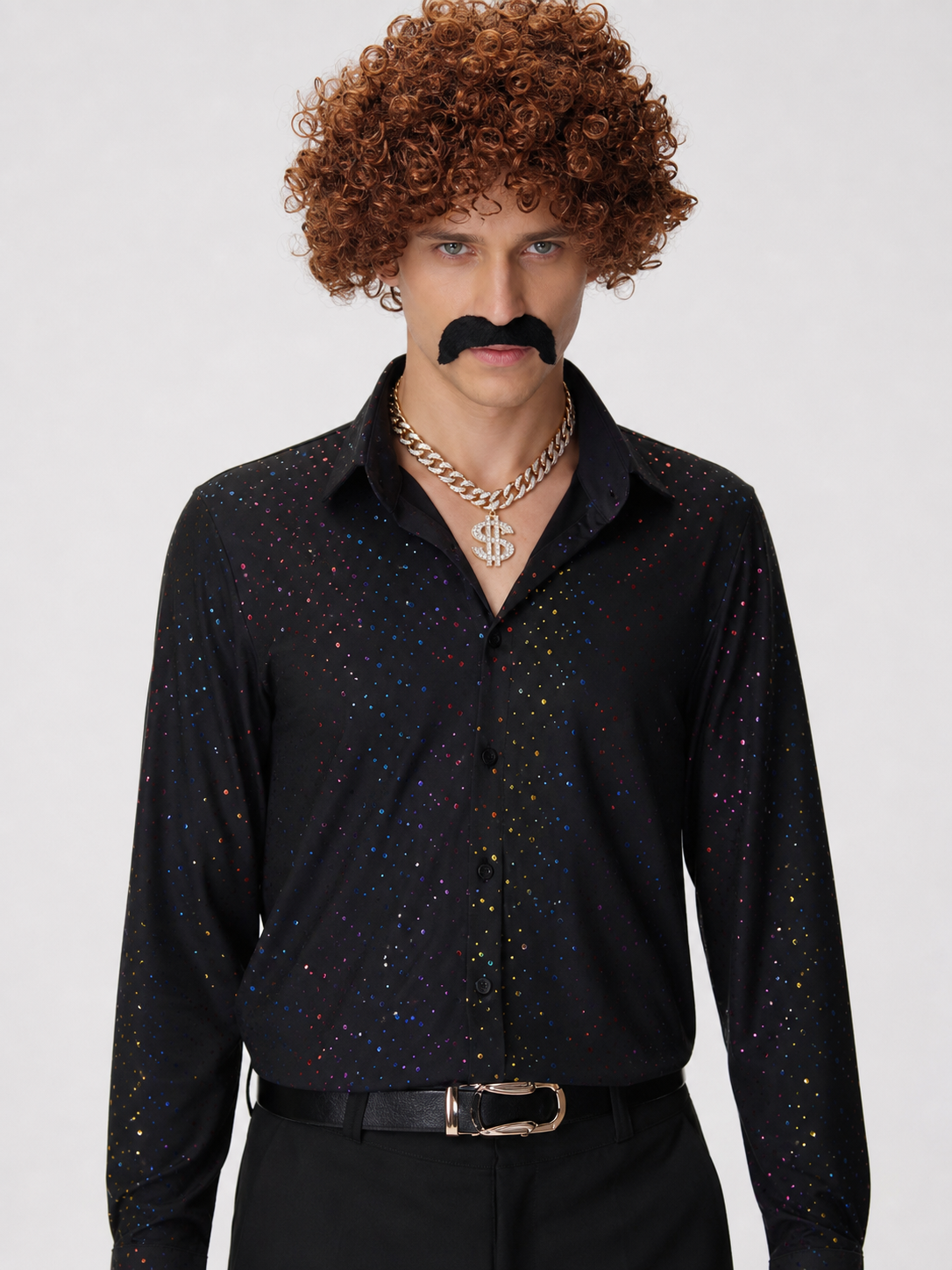 Disco-Style Stage Costume: Shirt and Pants