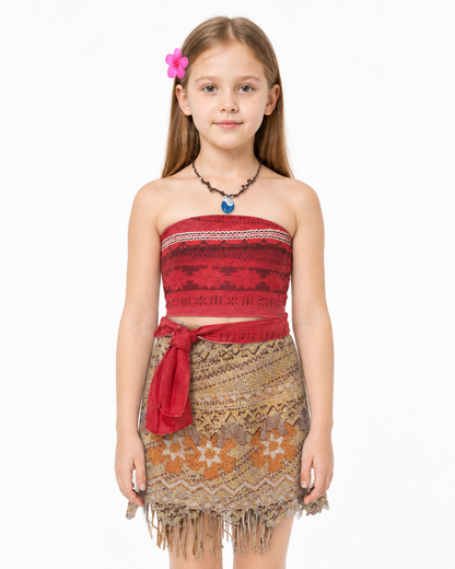 Children's Moana Carnival Costume with Necklace Costumes detail 3