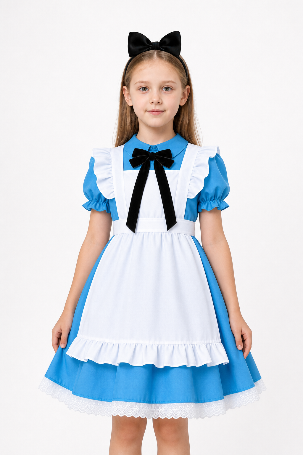 Children's Lolita Dress with Apron and Full Skirt Costume Dresses detail 3