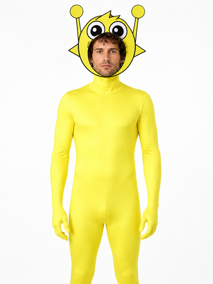 Yellow Hooded Alien Jumpsuit product detail 2