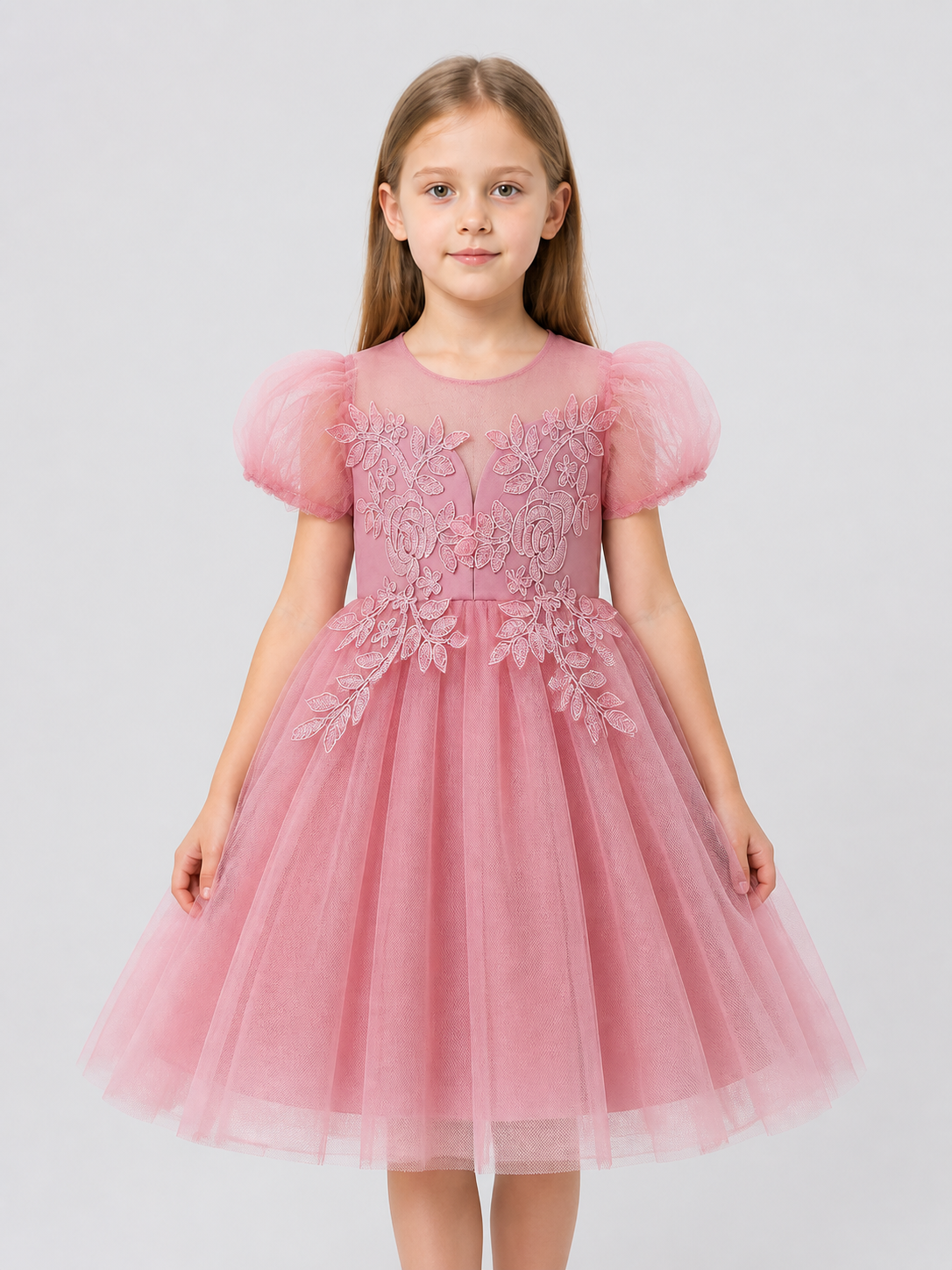 Children’s dressy princess dress with a full skirt product detail 3