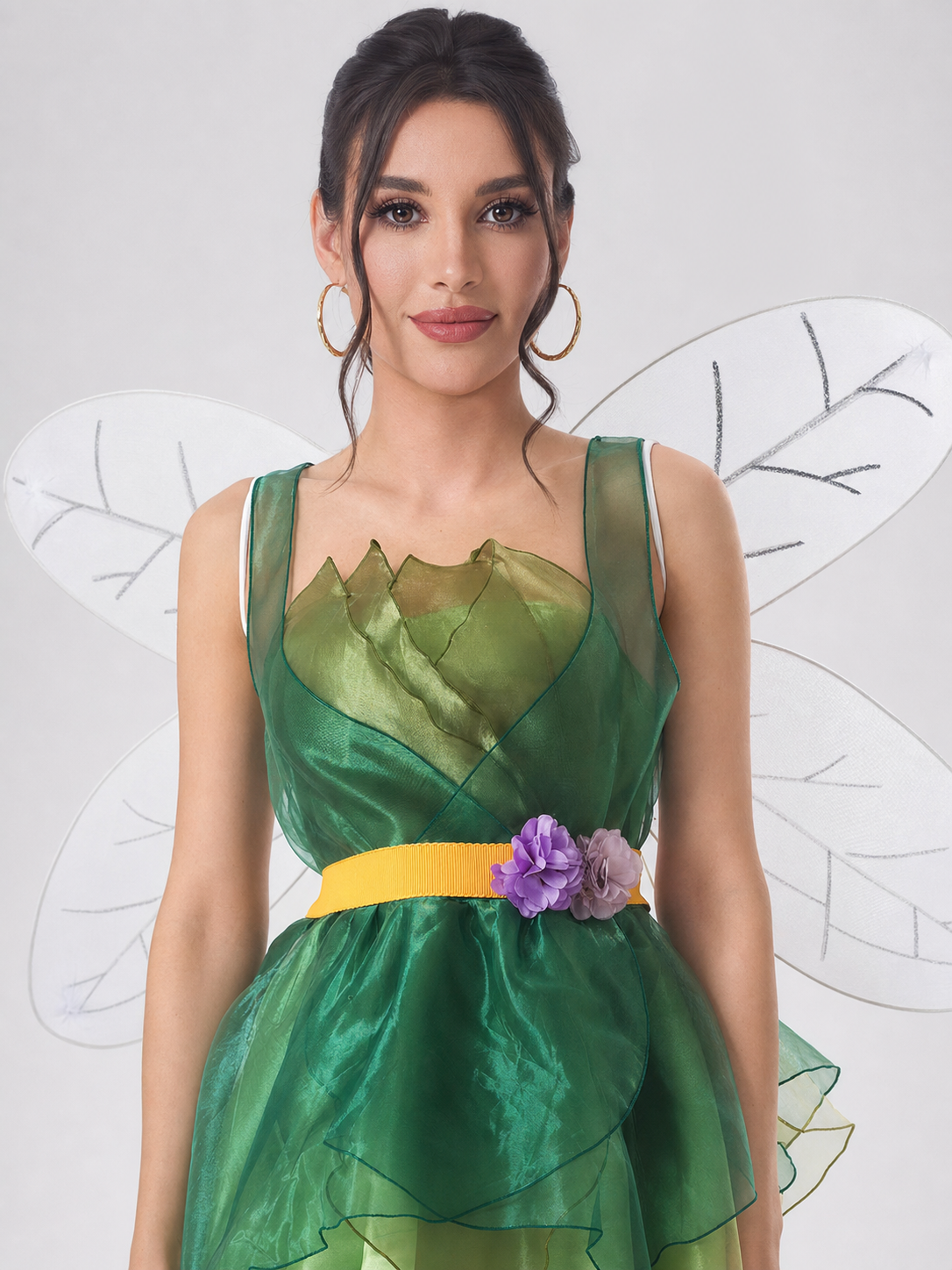 Green Elf Costume with Wings for Cosplay