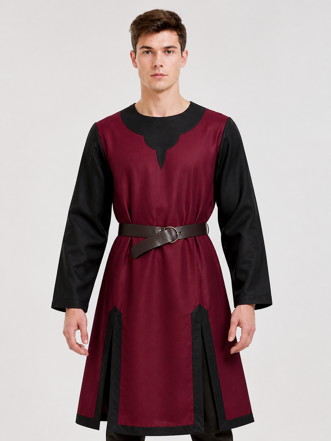 Red and Black Halloween Carnival Cloak with Belt