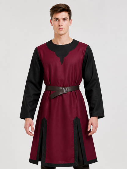 Red and Black Halloween Carnival Cloak with Belt