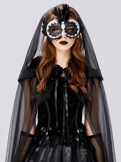 Vampire Costume with Dress and Cape, Gothic Look