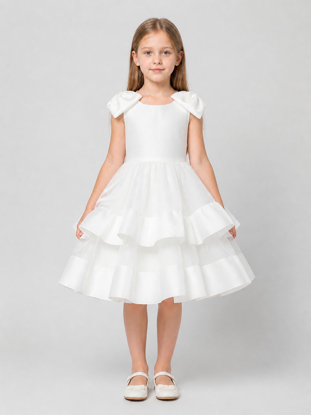 Full Dress with Bow, Layered Skirt Costume Dresses detail 3