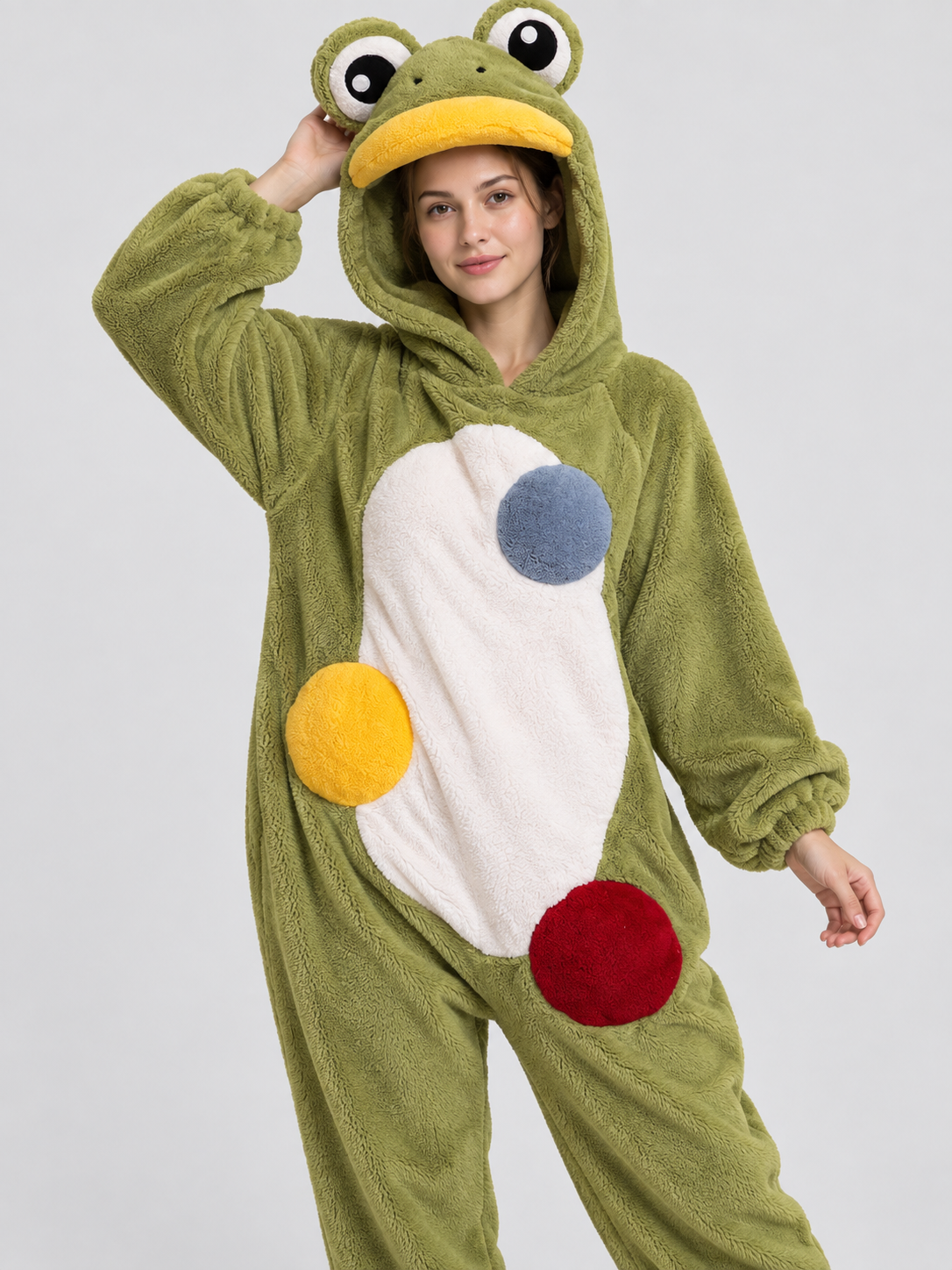 Frog Hooded Pajama Jumpsuit