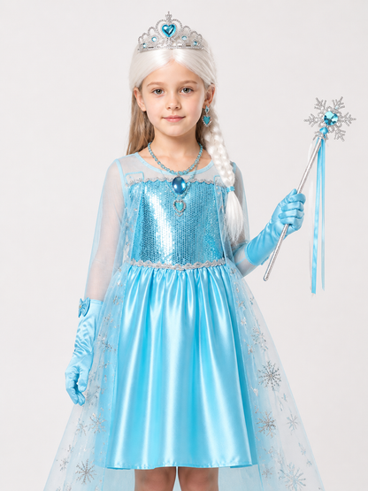 Snow Queen Costume for Halloween and Cosplay Costumes detail 2