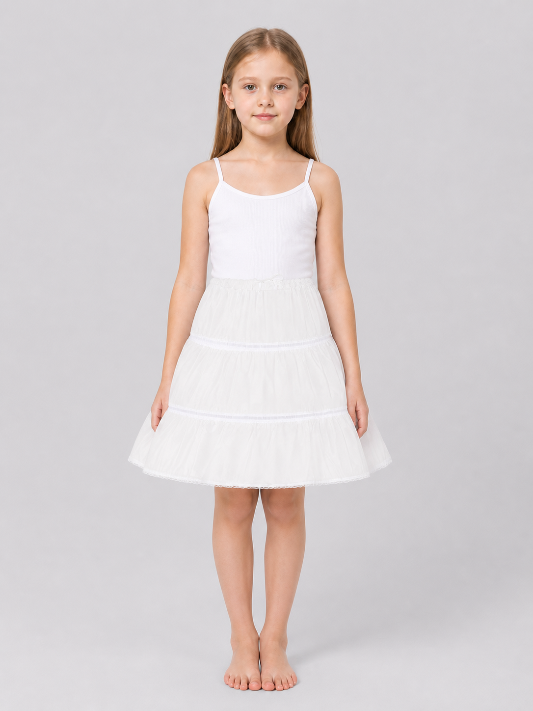 Multi-Layer White Fluffy Tutu Skirt for Carnival Costumes detail 3