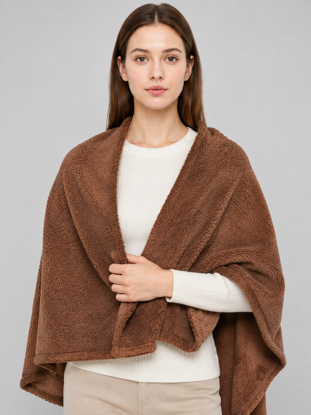 Brown Reversible Pet Blanket Wearable Blankets detail 2