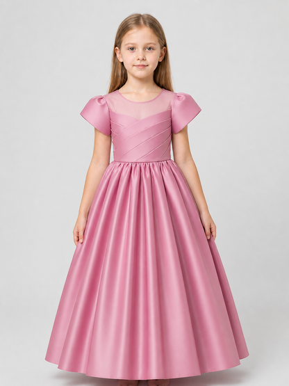 Long, Full Pink Princess Dress for Girls Costume Dresses detail 3