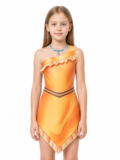 Pocahontas Costume with an Asymmetrical Hem Costumes detail 3