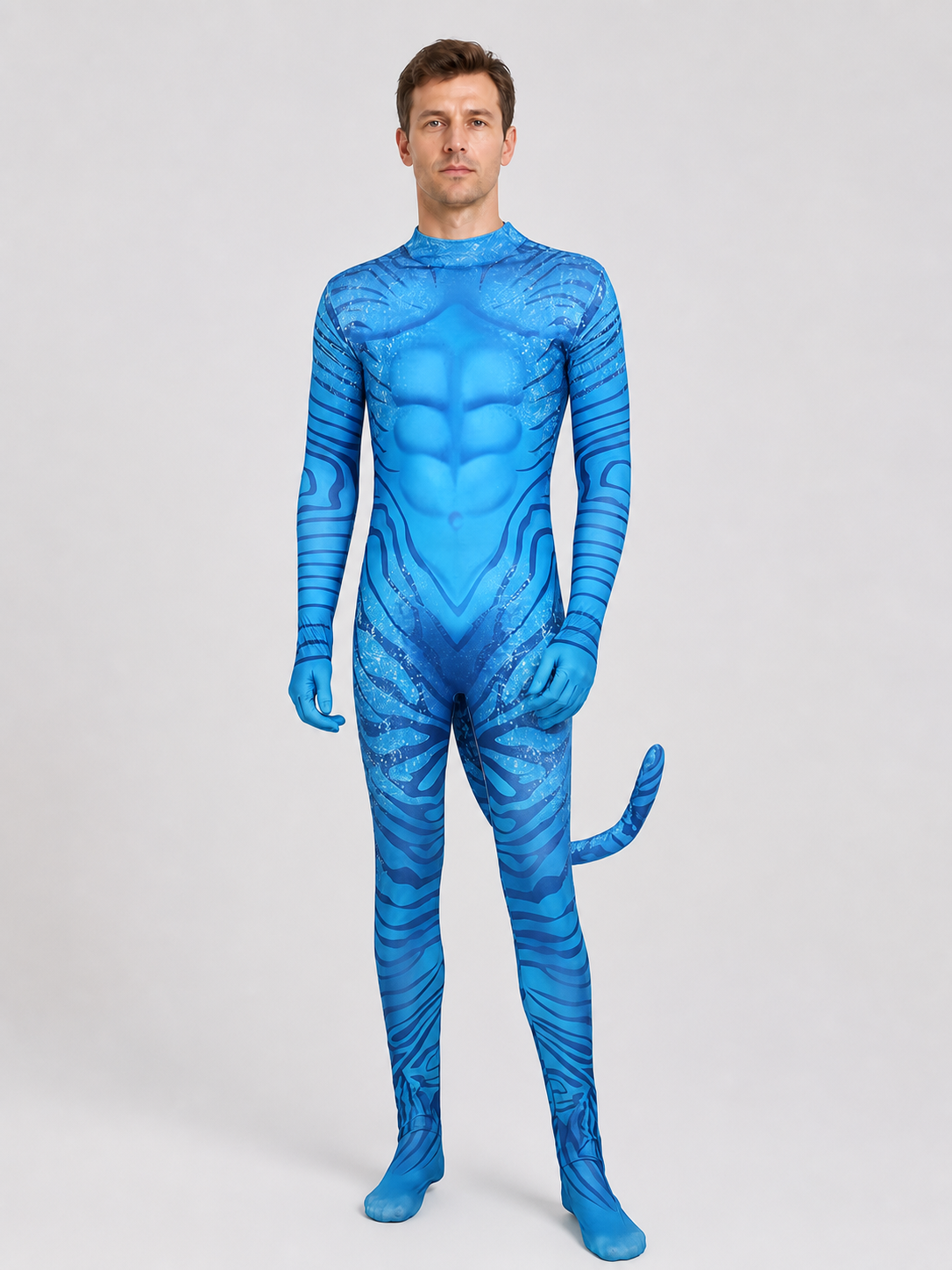 Avatar Na’vi Cosplay Jumpsuit Costume with Tail product detail 3