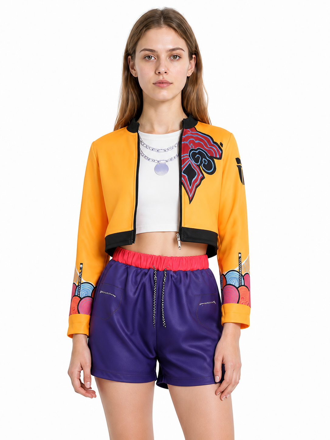 3-Piece Stage Costume: Jacket, Top, and Shorts Costumes detail 3