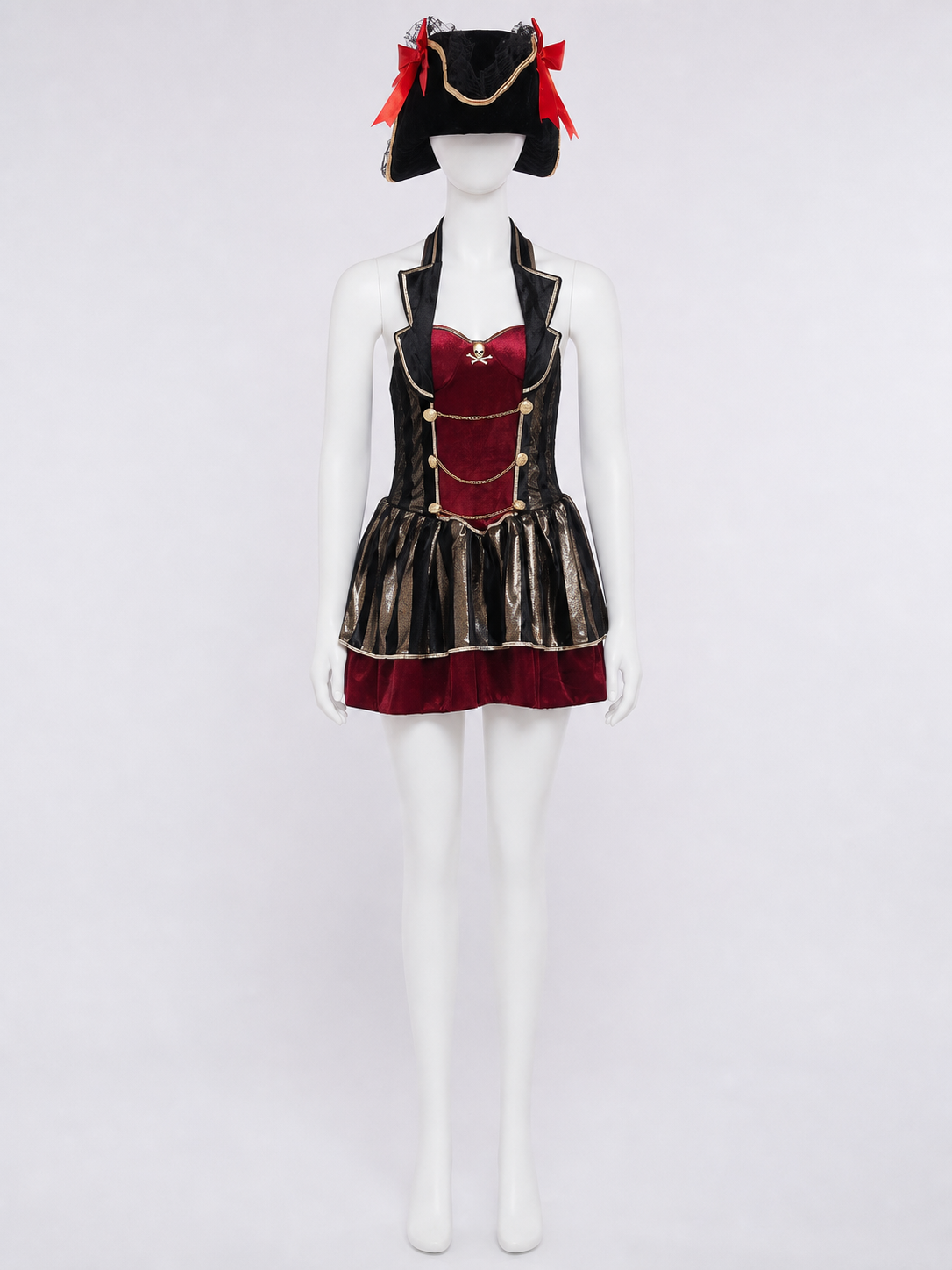 Pirate Cosplay Costume with Black Hat