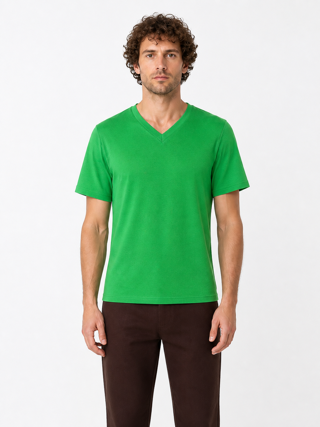 Cosplay Costume: Green Top and Brown Pants Costumes detail 3