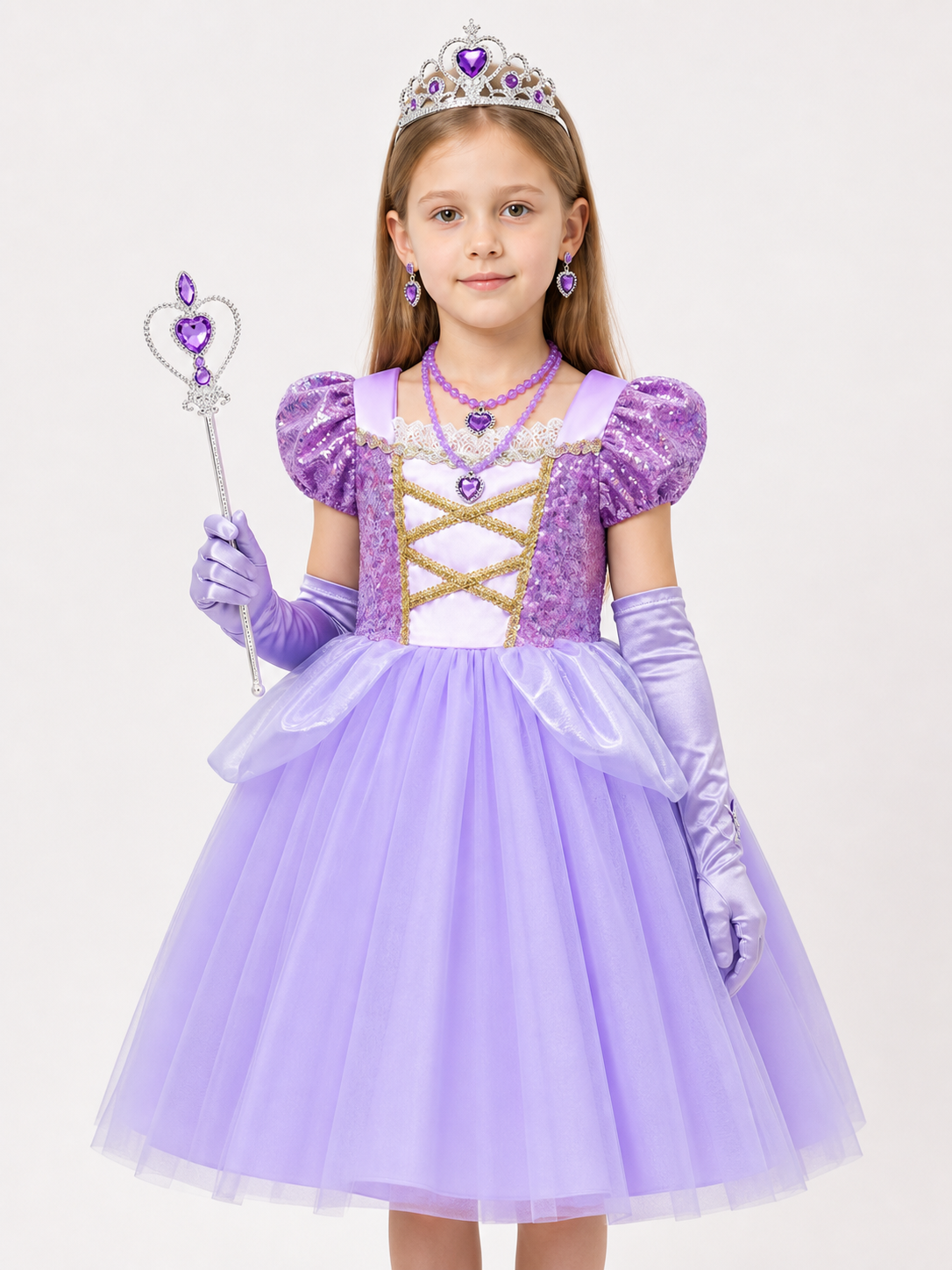 Purple Princess Costume for Halloween Costumes detail 2