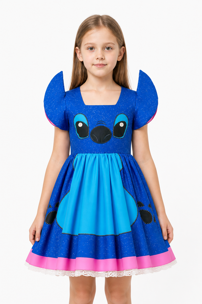 Stitch Costume with a Full Skirt and Puff Sleeves Costumes detail 3