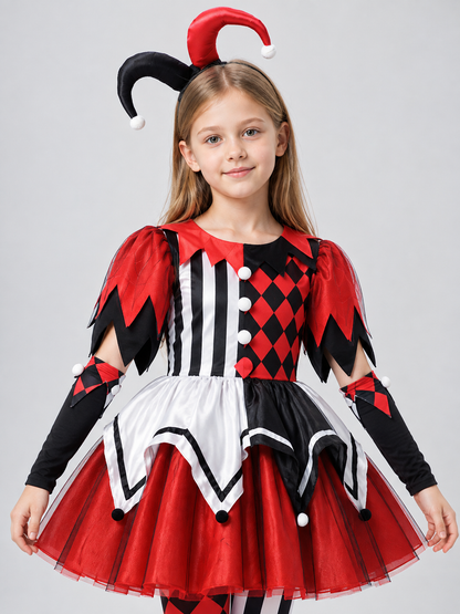 Children's Jester Costume with a Full Skirt Costumes detail 2