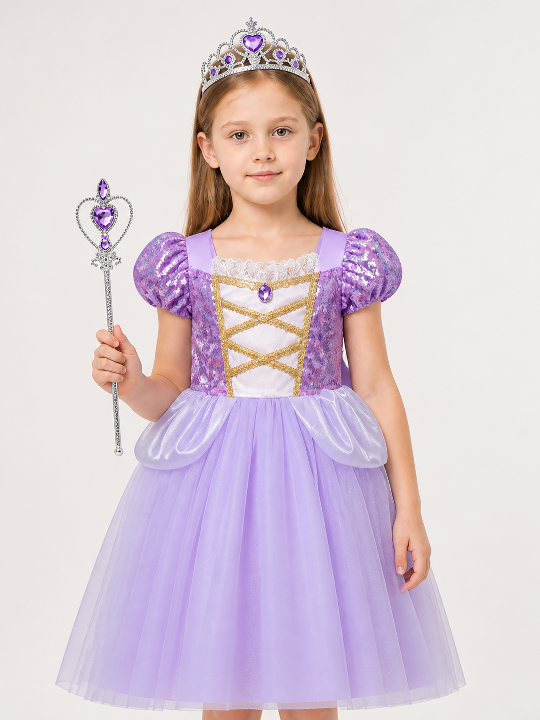 Purple Princess Costume for Halloween Costumes detail 2
