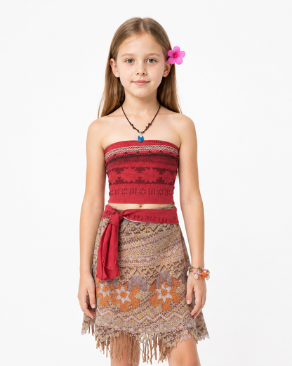 Moana Costume for Kids with Dress and Accessories Costume Dresses detail 3