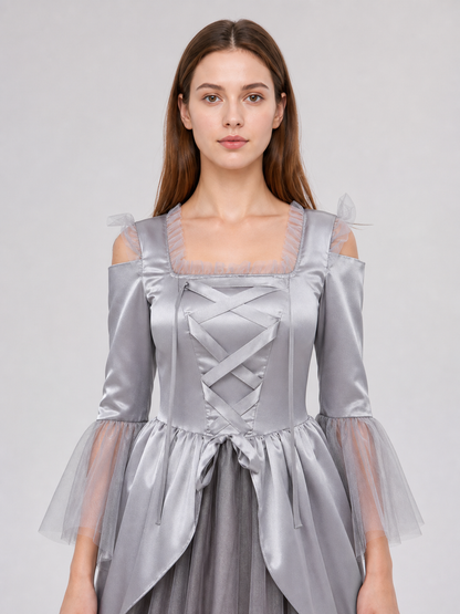 Gray Ghost-Themed Cosplay Dress Costume Dresses detail 2