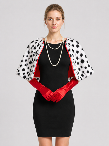 Cosplay Costume with Dress and Spotted Cape Costume Dresses detail 3