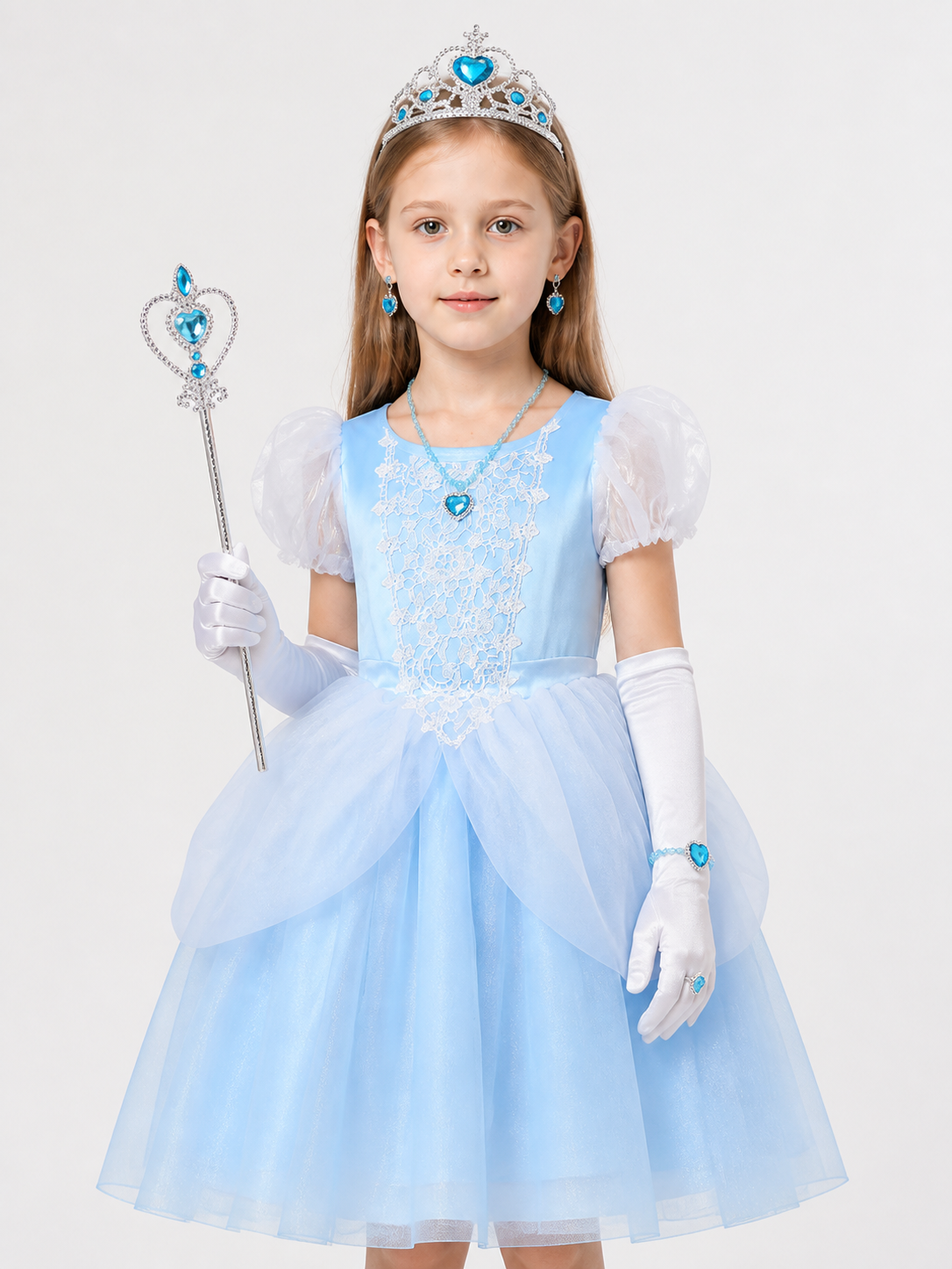 Princess Costume, Blue Dress and Accessories Costume Dresses detail 2
