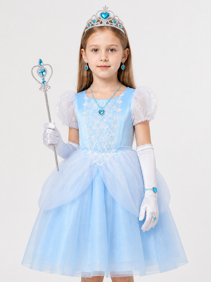 Princess Costume, Blue Dress and Accessories Costume Dresses detail 2