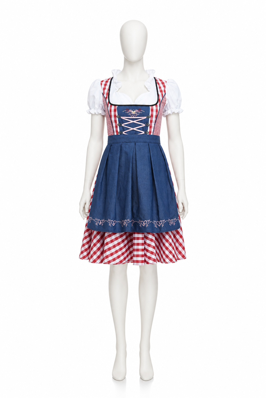 Bavarian Dirndl Dress with Apron and Corset Costume Dresses detail 3