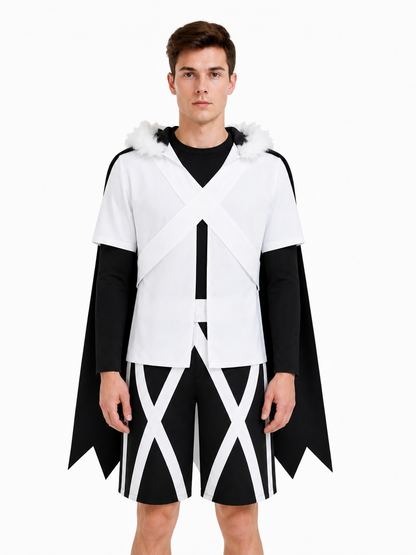 Cross Cosplay Costume with T-Shirt, Cape, and Shorts Costume Capes detail 2