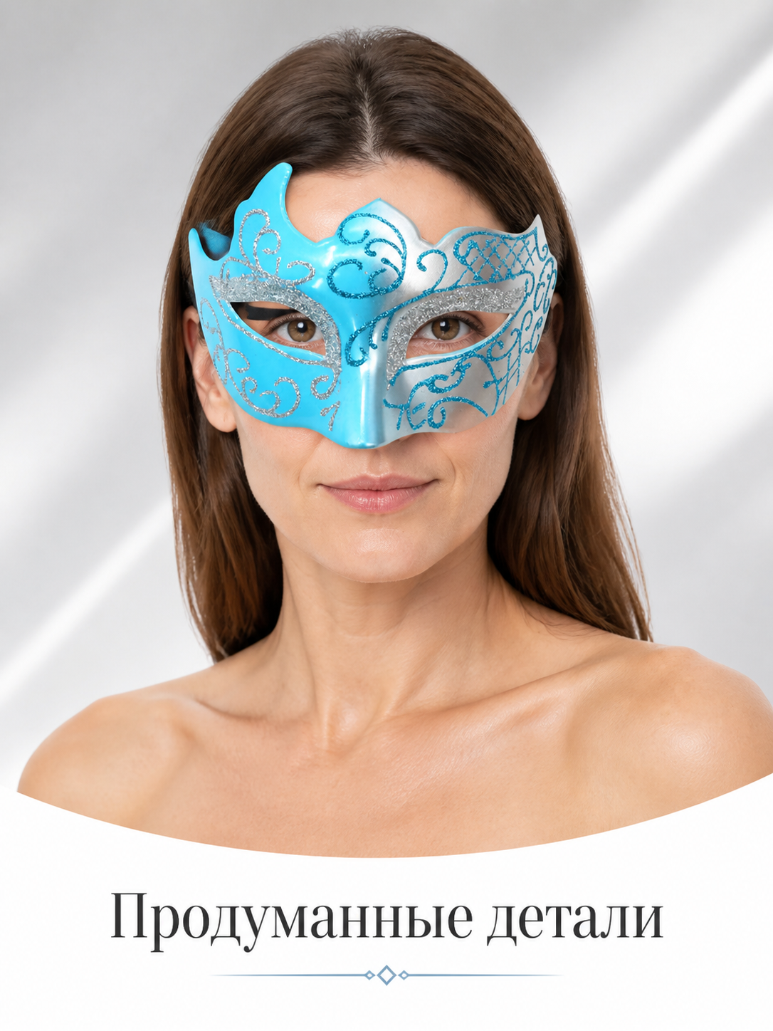 Black Lace Carnival Mask for Halloween and Cosplay Costume Masks detail 2