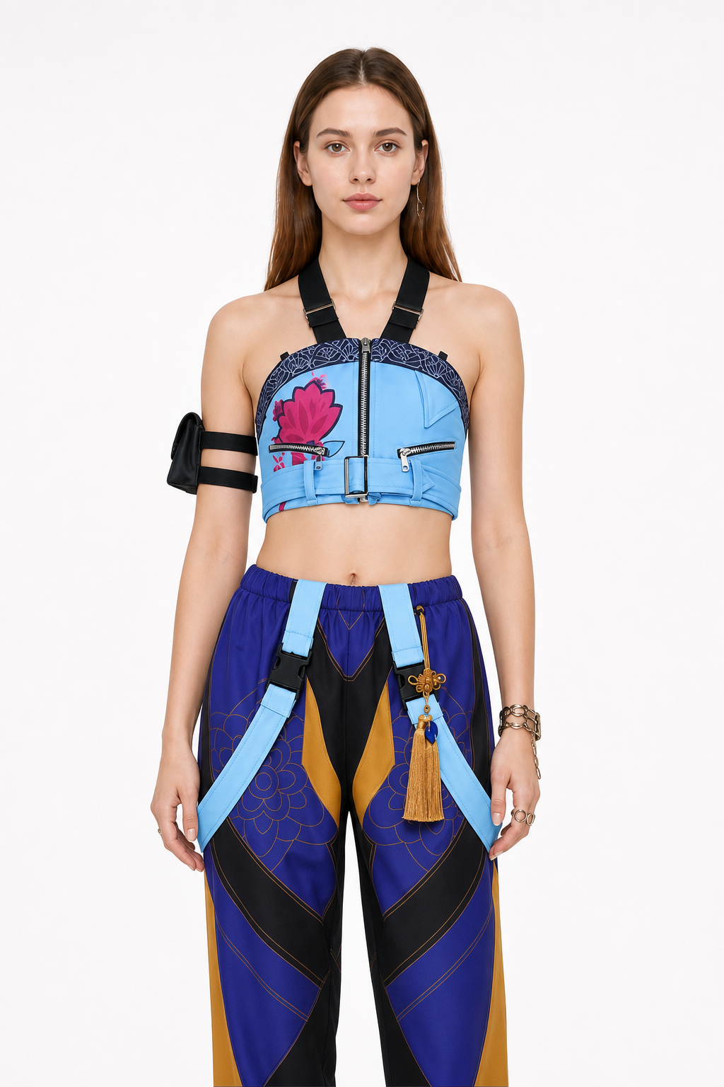 Cosplay Costume with a Cropped Top and Pants Costumes detail 3