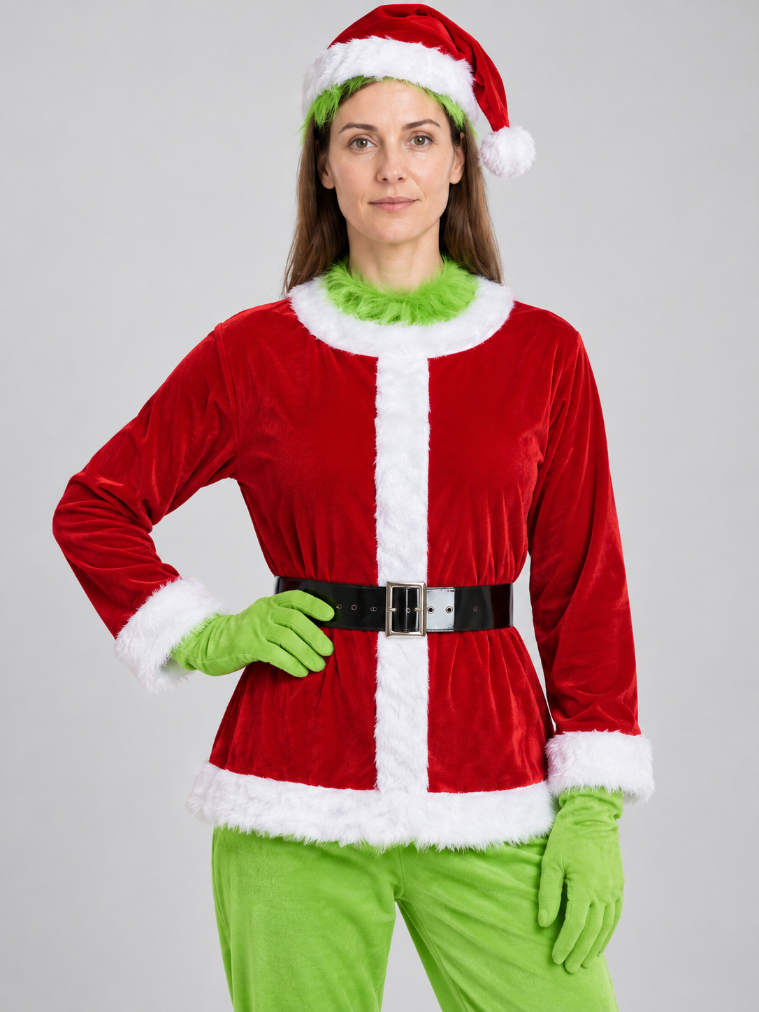 Grinch Santa Claus-Style Costume Costumes detail 2