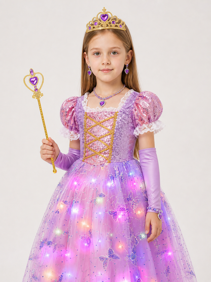 Glowing Princess Costume for Carnival and Cosplay Costumes detail 2