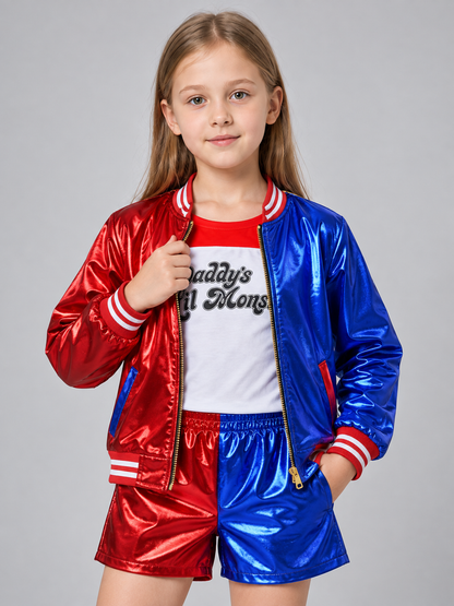 Kids' Harley Quinn Costume, 3-Piece