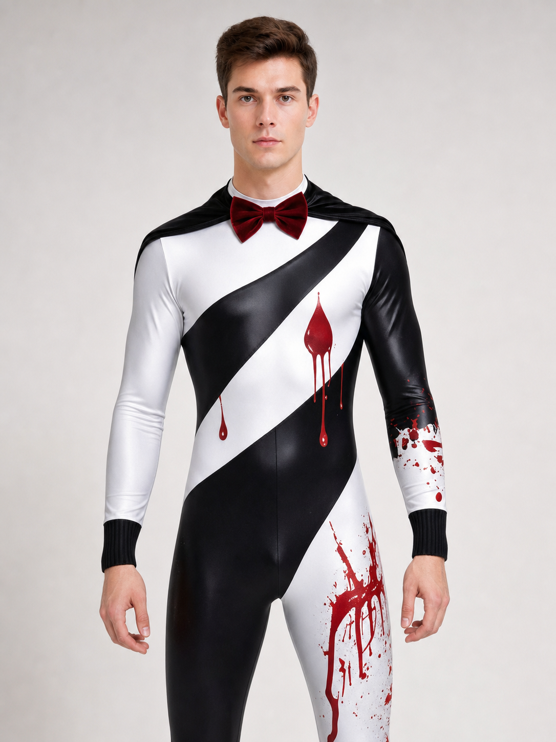 Bloody Clown Costume with Mask for Halloween