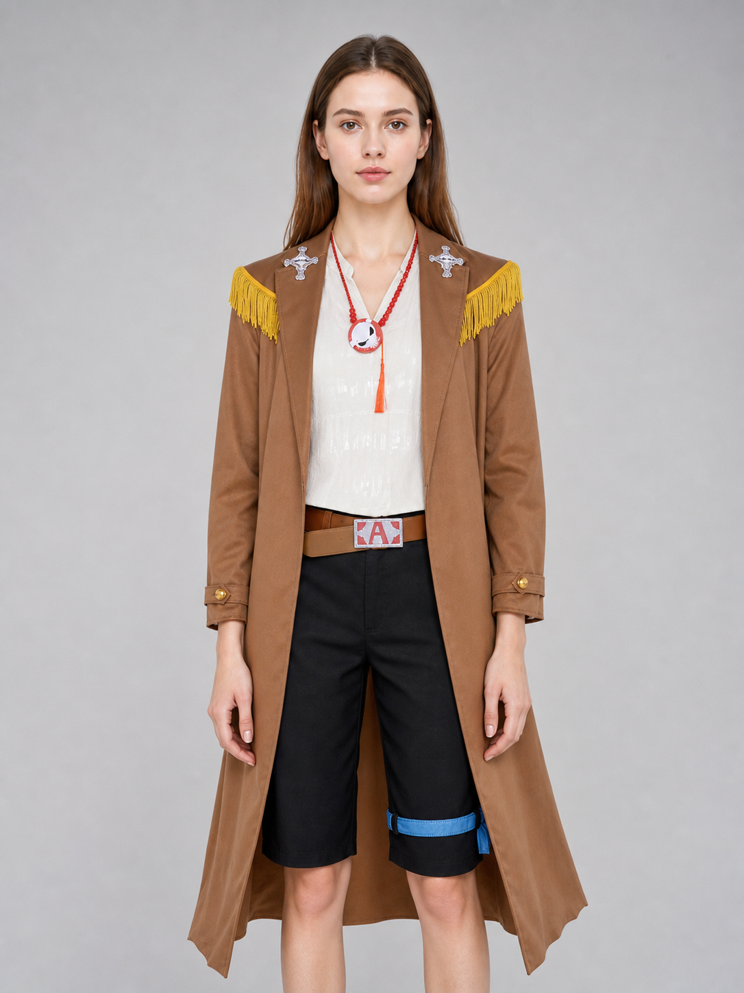 Ace One Piece Cosplay Costume: Coat and Accessories