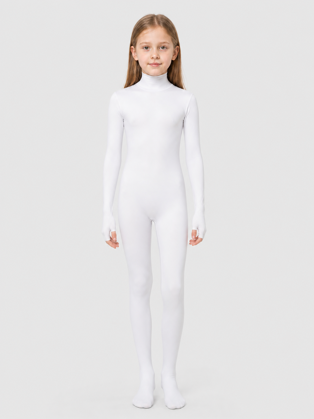 White Form-Fitting Unisex Halloween Jumpsuit Costumes detail 3
