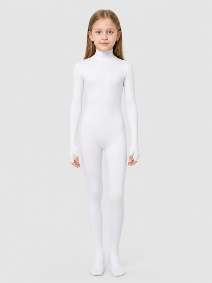 White Form-Fitting Unisex Halloween Jumpsuit Costumes detail 3