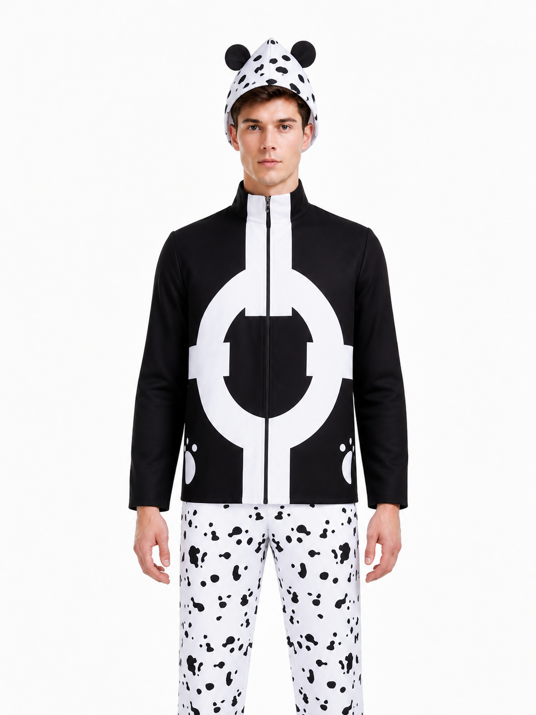 3-Piece Black and White Cosplay Costume Costumes detail 2