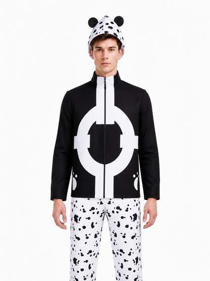 3-Piece Black and White Cosplay Costume Costumes detail 2