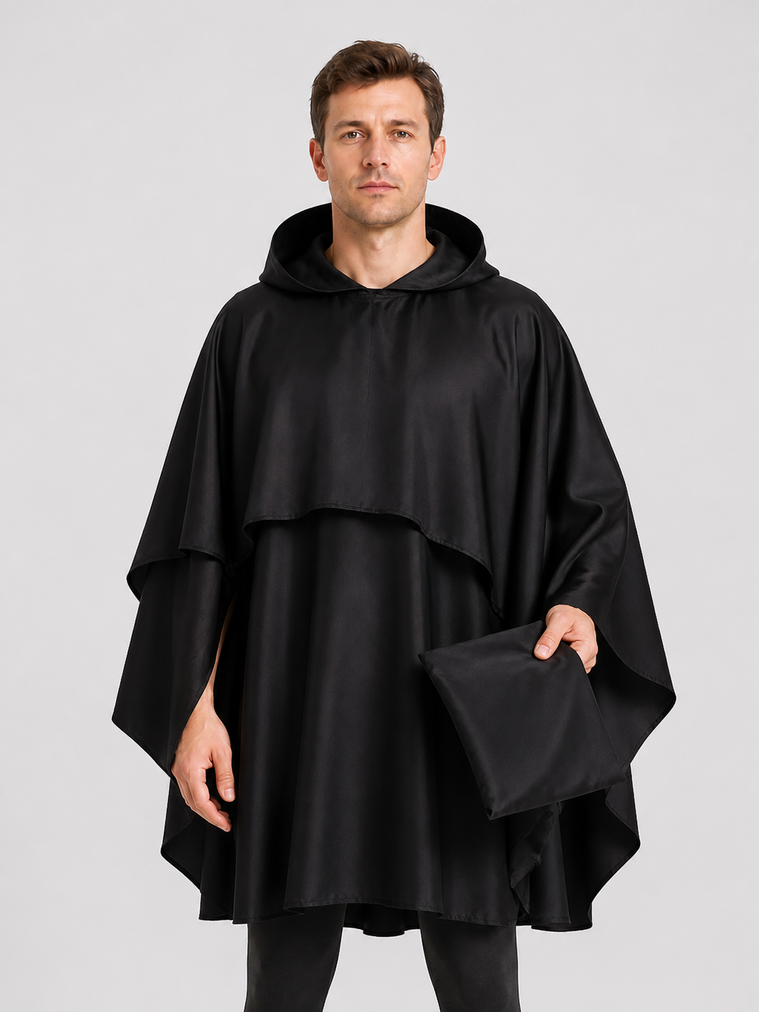 Medieval Long Hooded Cloak for Cosplay Costume Capes detail 3
