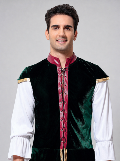 Historical Costume with Shirt and Brown Pants