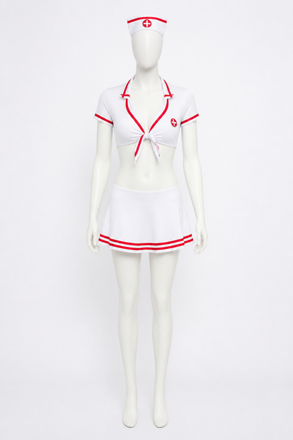 Medical Costume with Red Cross and Ties Costumes detail 3