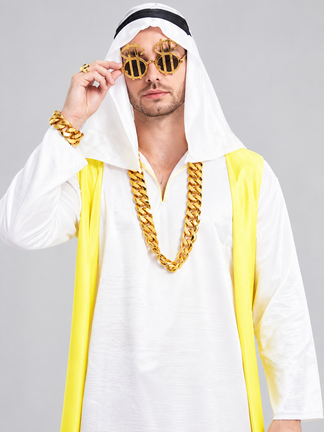Arabic Carnival Costume with Headscarf and Chain